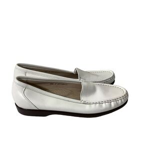 SAS Simplify White Loafer Leather Shoes
